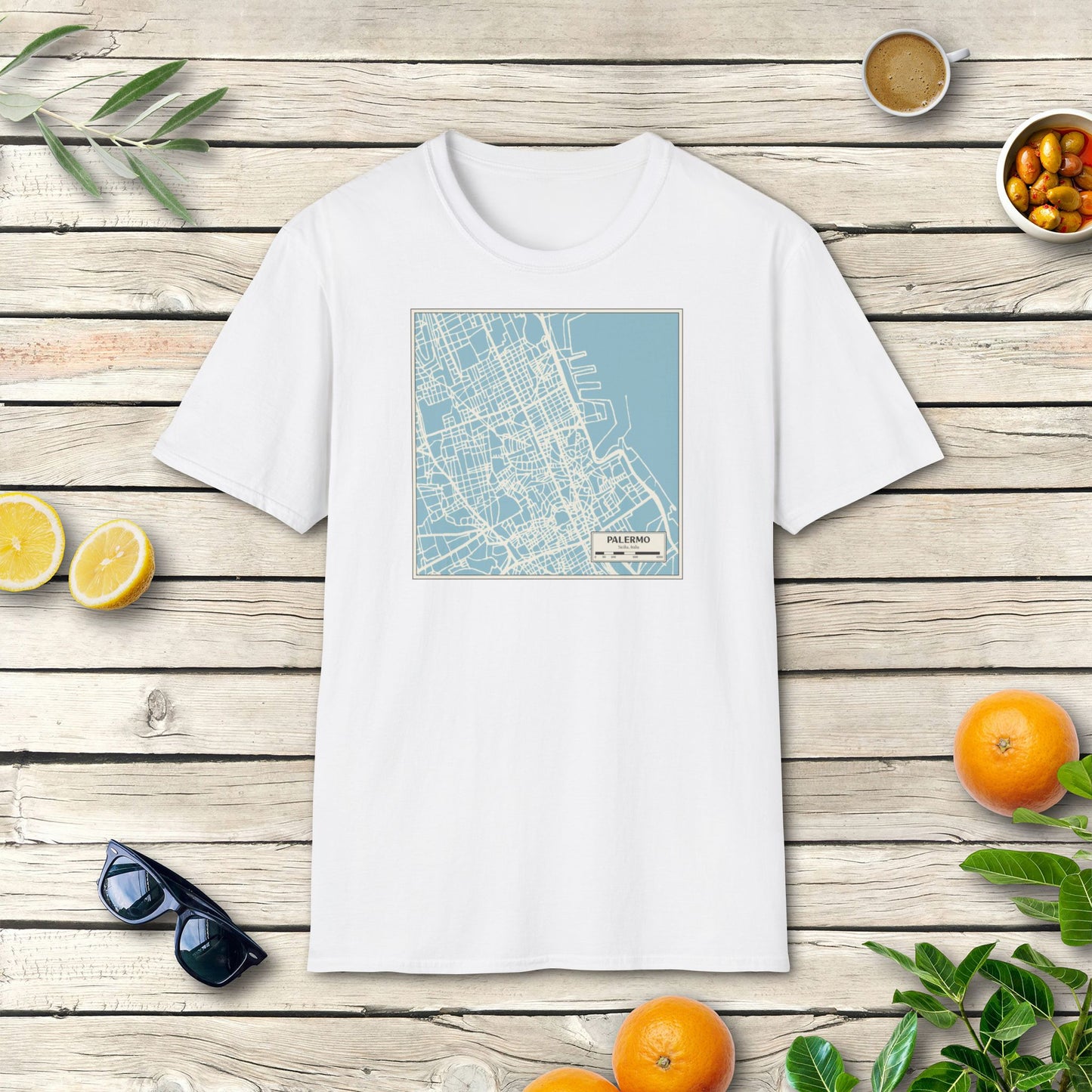 Stadtplan von Palermo - T-Shirt