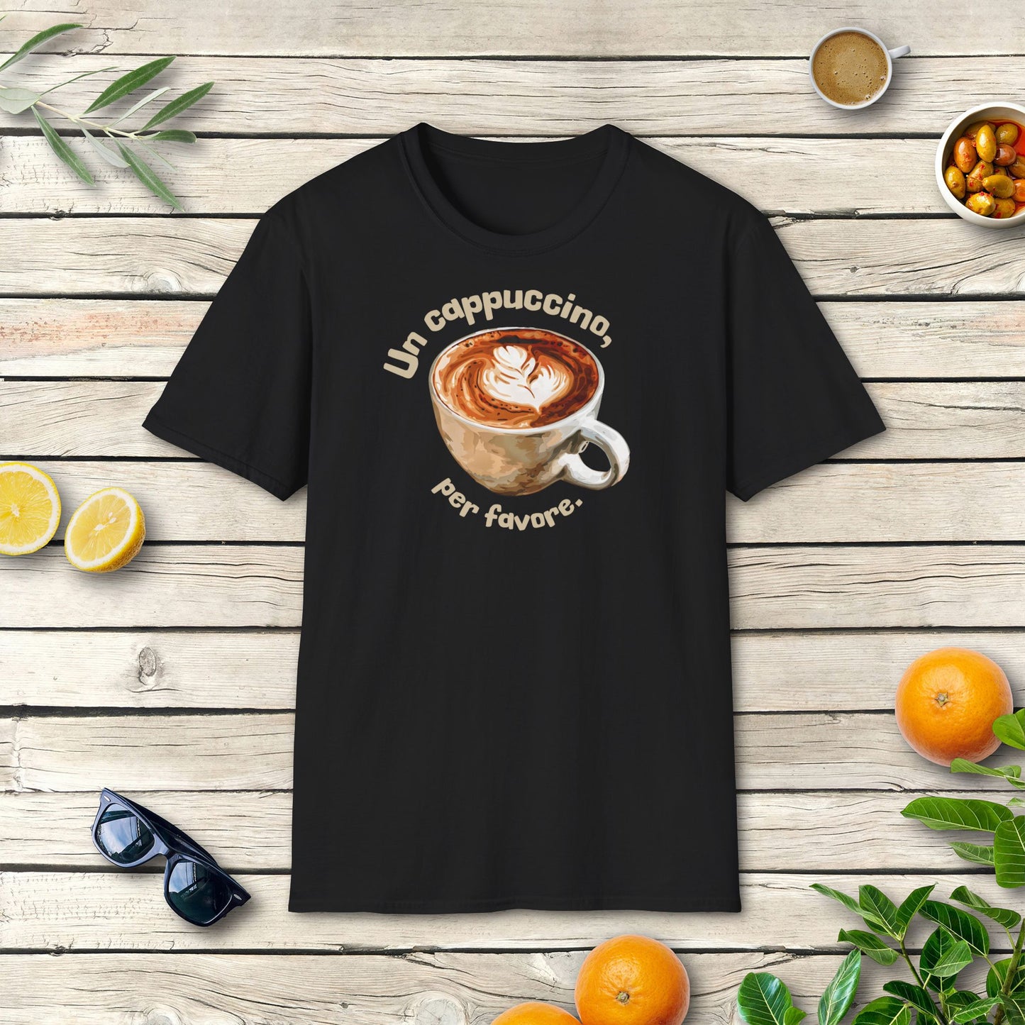 Un cappuccino, per favore - T-Shirt