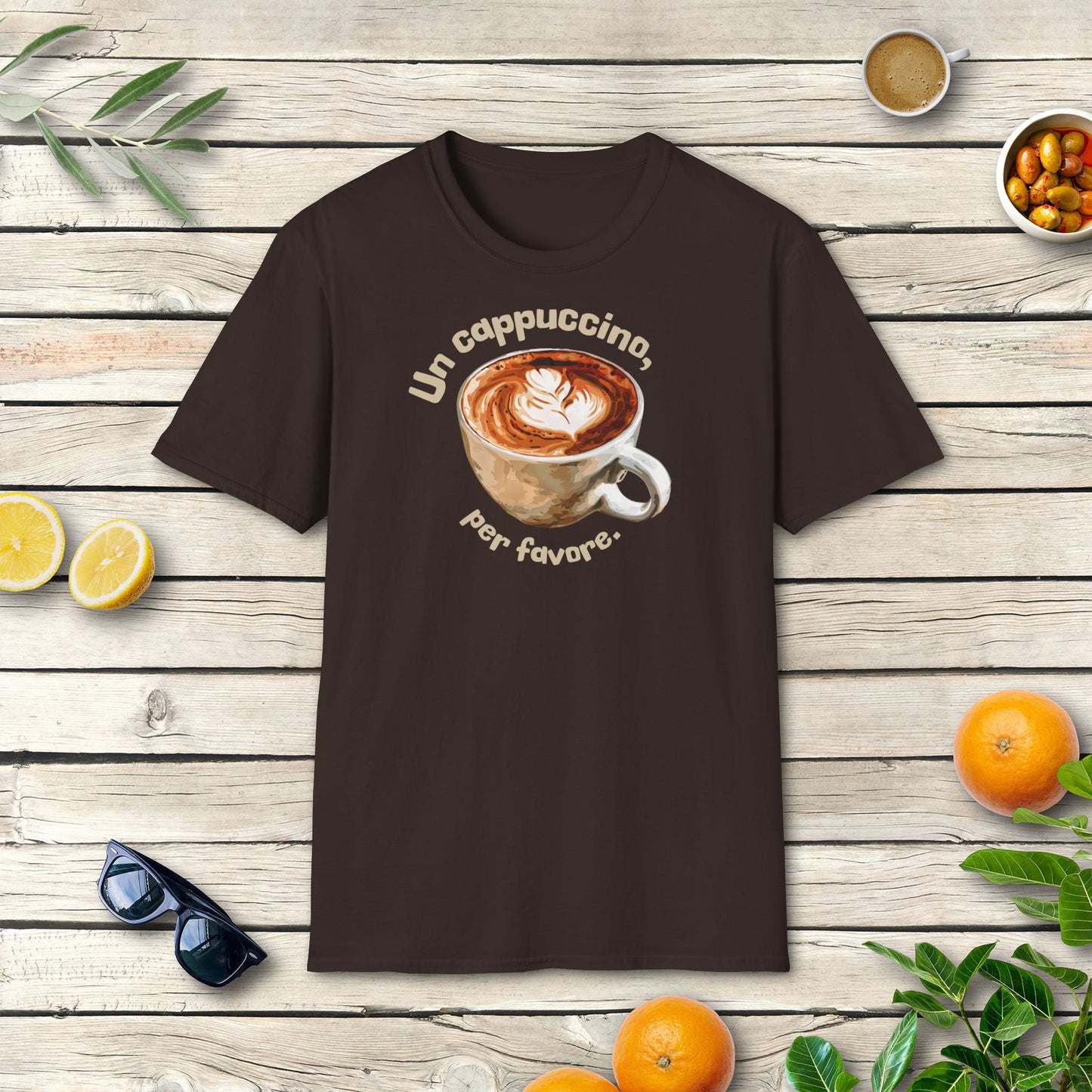 Un cappuccino, per favore - T-Shirt