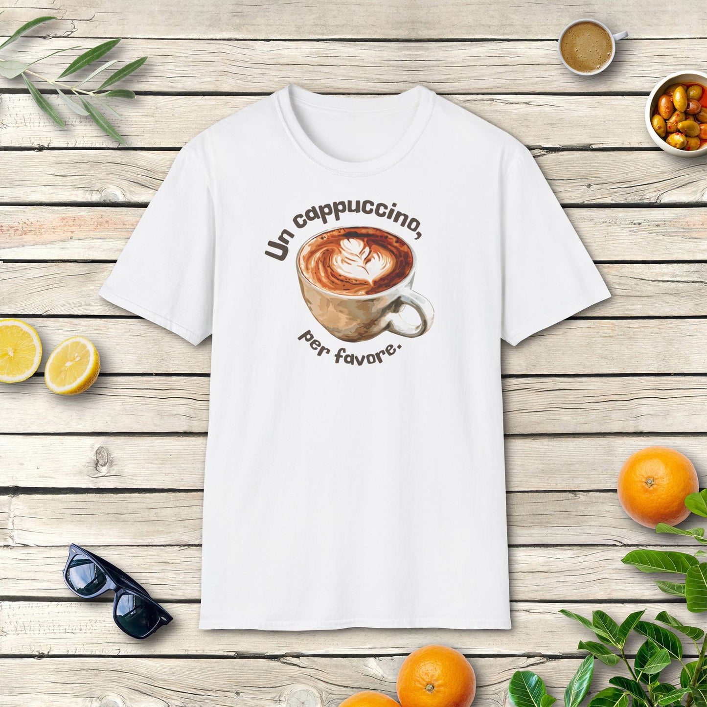 Un cappuccino, per favore - T-Shirt