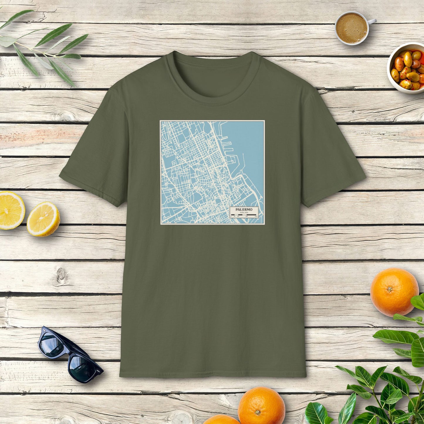 Stadtplan von Palermo - T-Shirt