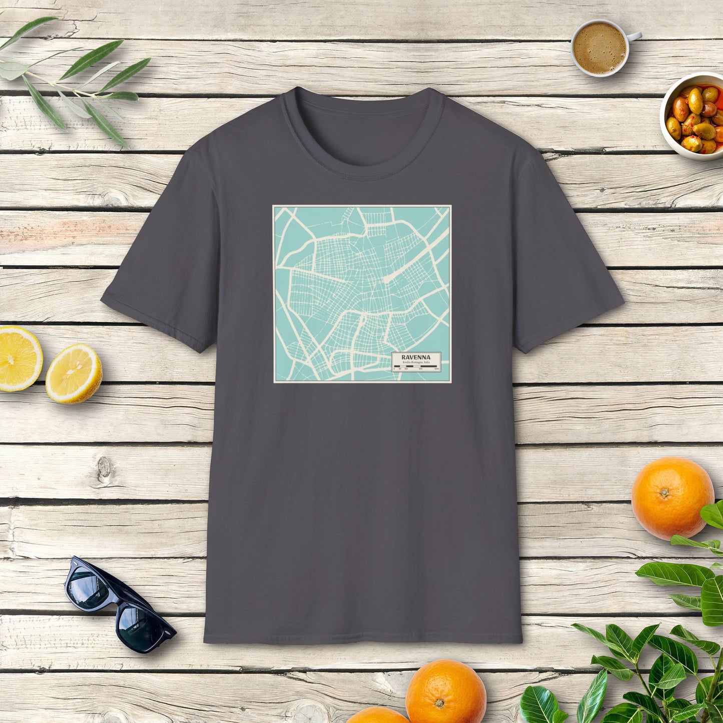 Stadtplan von Ravenna - T-Shirt